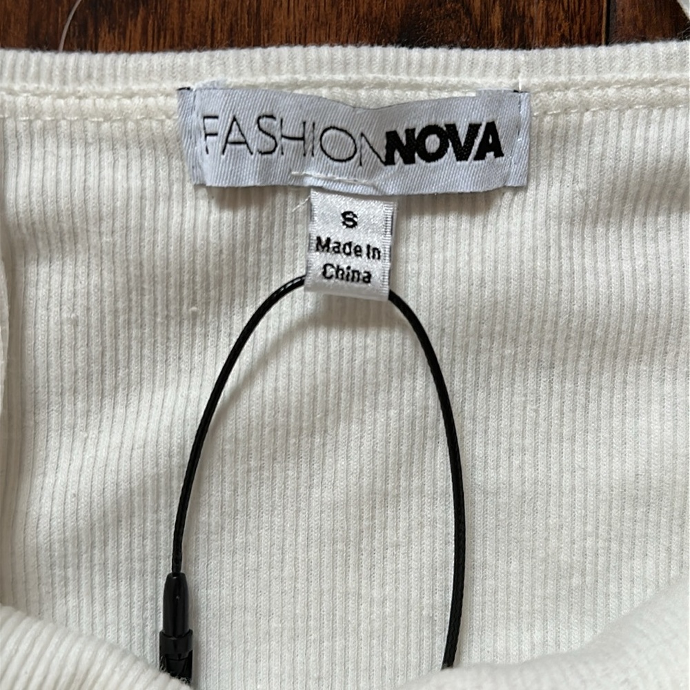 Fashion Nova Celine Ribbed Mini Dress, Size S, New with Tag - Picture 3 of 7